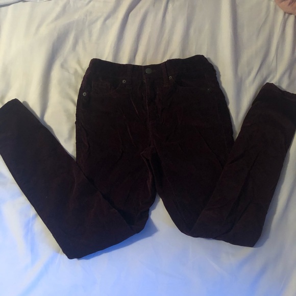 Denim - Velvet material skinny fit  pants